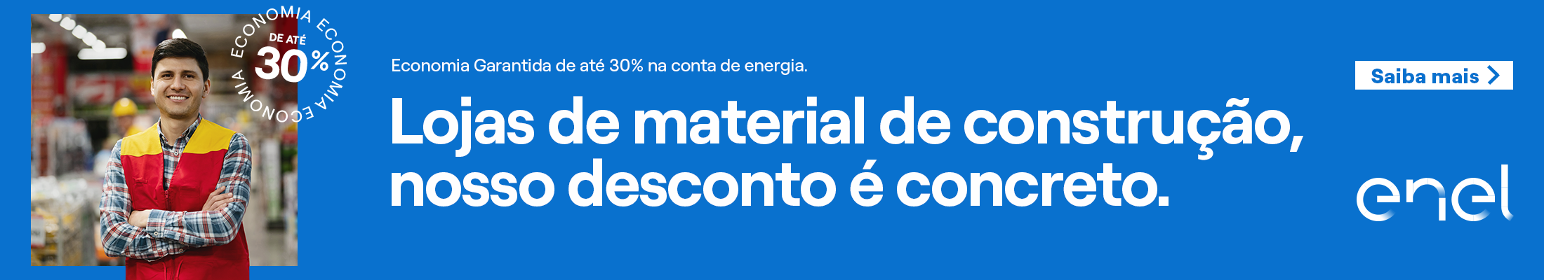 ENEL: ATÉ 30% DE ECONOMIA NA CONTA DE ENERGIA