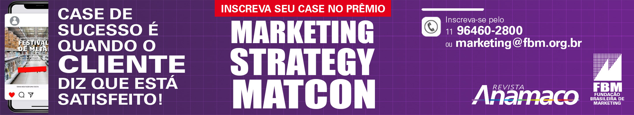 Cinta Prêmio Marketing Strategy Matcon