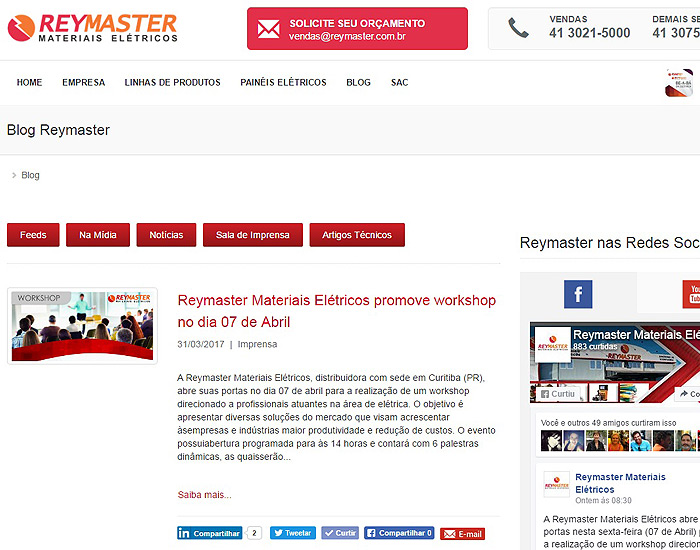 Reymaster lança blog de notícias para se firmar no ambiente digital