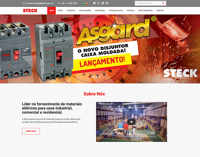 Steck lança site responsivo para ser acessado em qualquer plataforma