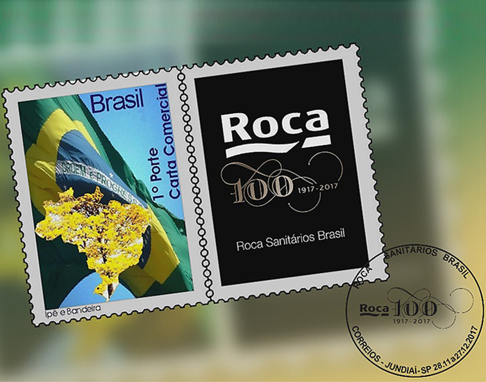 Roca Brasil lança carimbo e selo em comemoração ao centenário do Grupo
