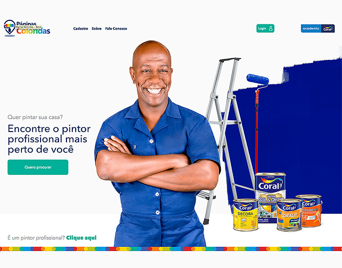 Tintas Coral lança aplicativo para facilitar a conexão entre pintores e consumidores