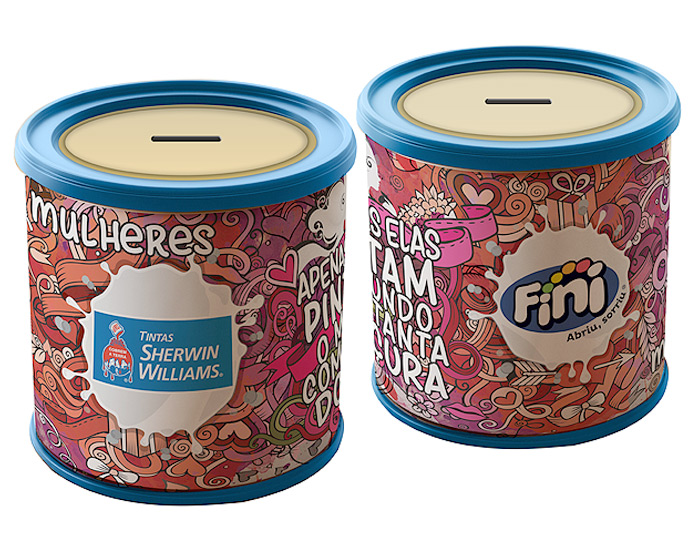 Mulheres inspiram campanha que une tintas Sherwin-Williams e balas Fini