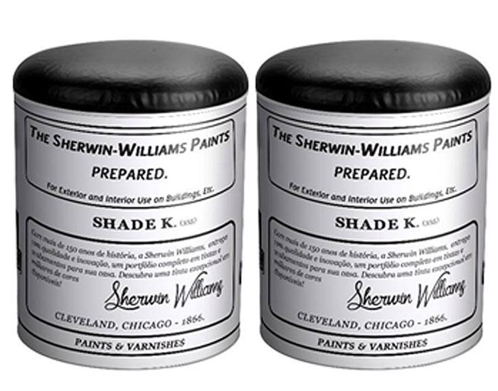 Sherwin-Williams premia clientes com puff inspirado na sua primeira embalagem 