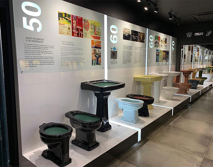 Celite constrói Museu que conta a trajetória do banheiro brasileiro