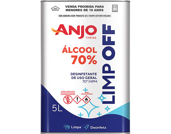 Anjo Tintas desenvolve e lança álcool líquido 70% para venda
