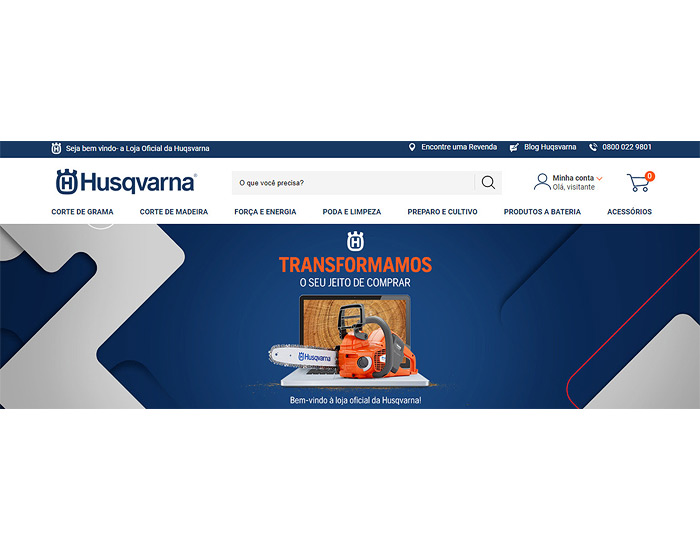 Husqvarna ingressa no e-commerce com plataforma de marketplace 
