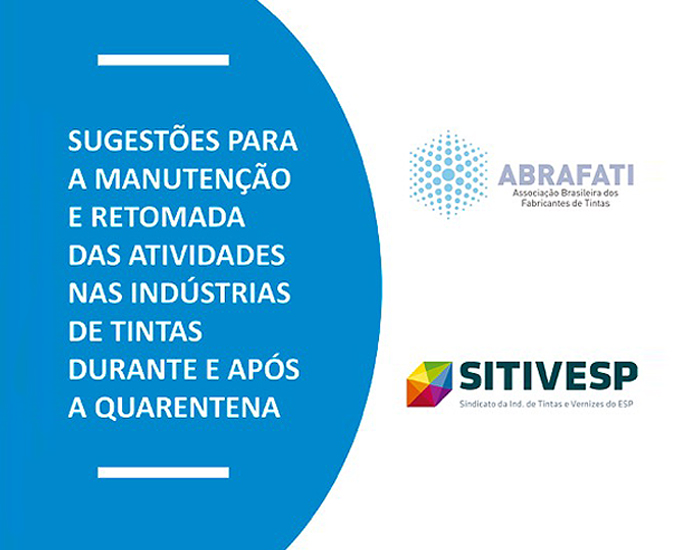 Abrafati e Sitivesp disponibilizam guia para indústrias de tintas