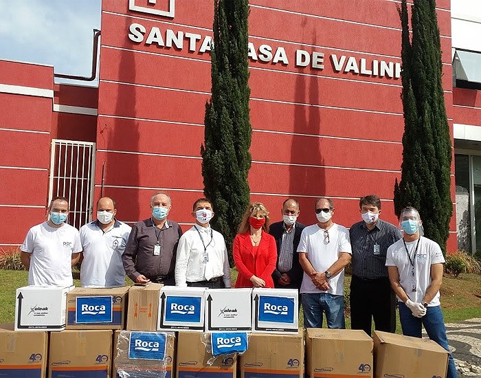 Grupo Roca faz doações para instituições de saúde em Jundiaí e Valinhos (SP)   