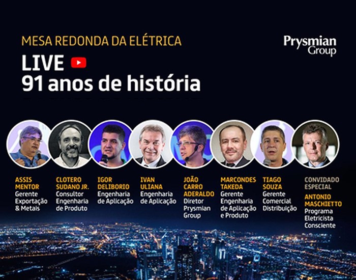 Grupo Prysmian comemora 91 anos de operações no Brasil com live