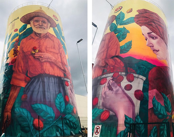 Suvinil leva cores e arte para caixa d’água do Shopping Via Café em Varginha 