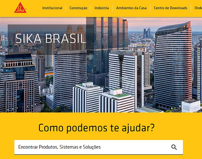 Mais moderno e interativo, Sika apresenta repaginação de seu site