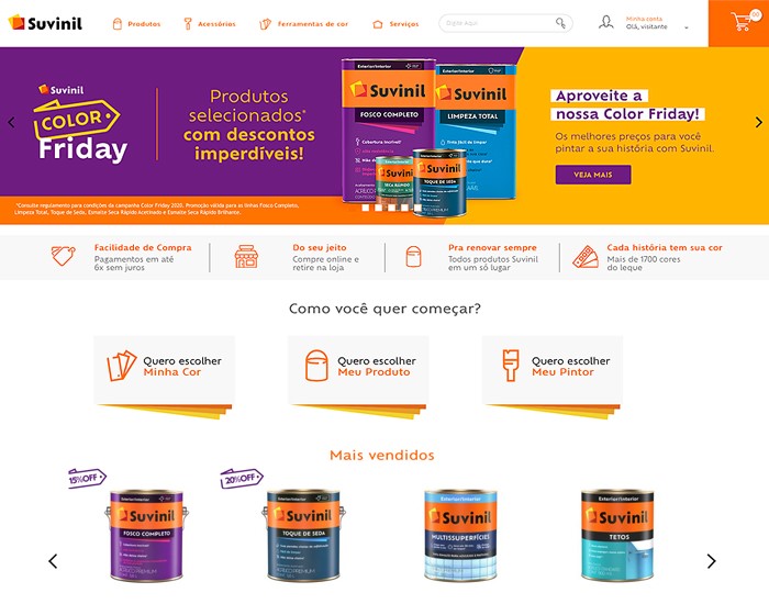 Suvinil promove Color Friday com até 50% de desconto em produtos e soluções