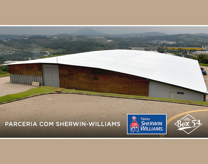 Sherwin-Williams faz parceria para pintura da cobertura do Box 54 