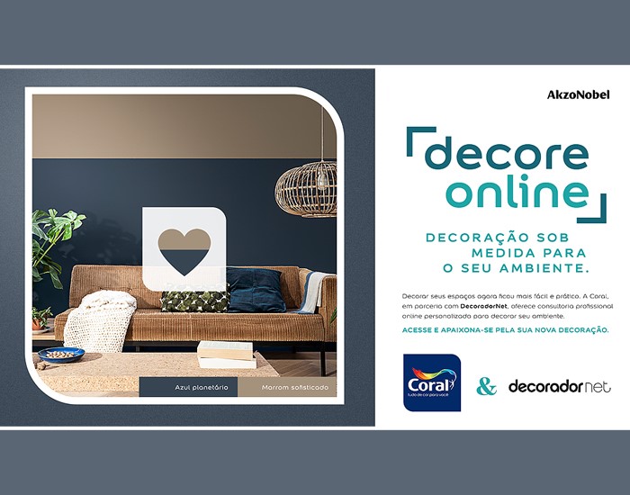 Coral e Decoradornet firmam parceria por consultoria de decoração de cores