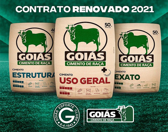 Cimento Goiás renova patrocínio com Goiás EC para 2021