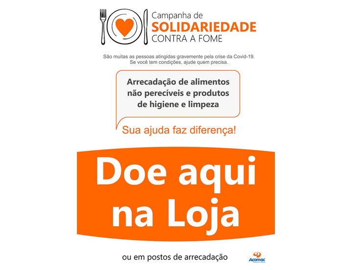 Acomac Campinas convida associados para Campanha contra a Fome