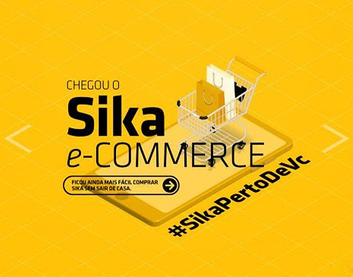 Sika anuncia a entrada da marca nas plataformas de venda on-line