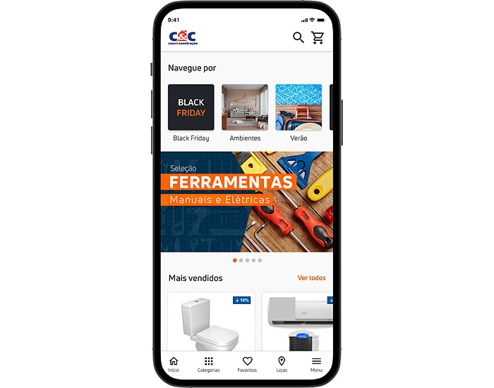 Novo app da C&C visa permitir a melhor experiência ao usuário                        