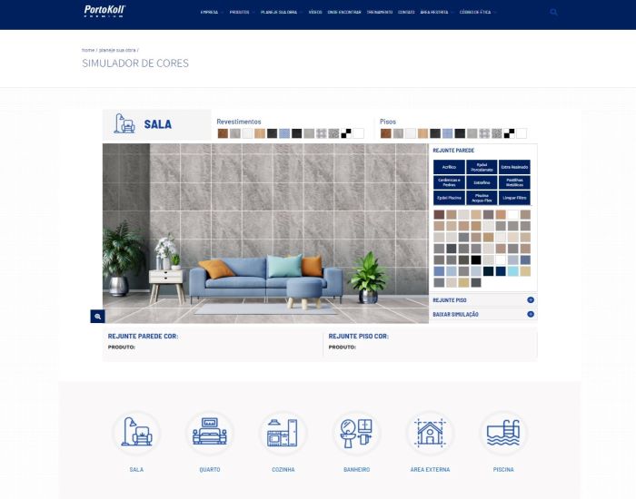 PortoKoll lança simulador de cores para ambientes pré-definidos