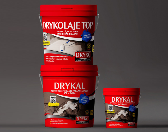  Dryko Impermeabilizantes renova e apresenta novas embalagens