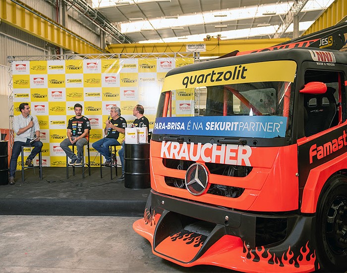 Quartzolit e Brasilit apresentam caminhão para a Copa Truck 2022