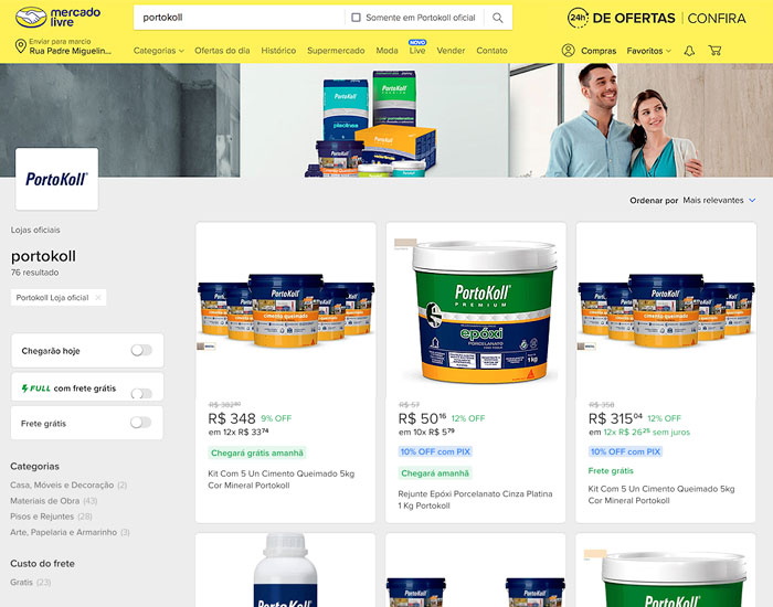 Atenta ao aumento das compras on-line, PortoKoll lança loja no Mercado Livre