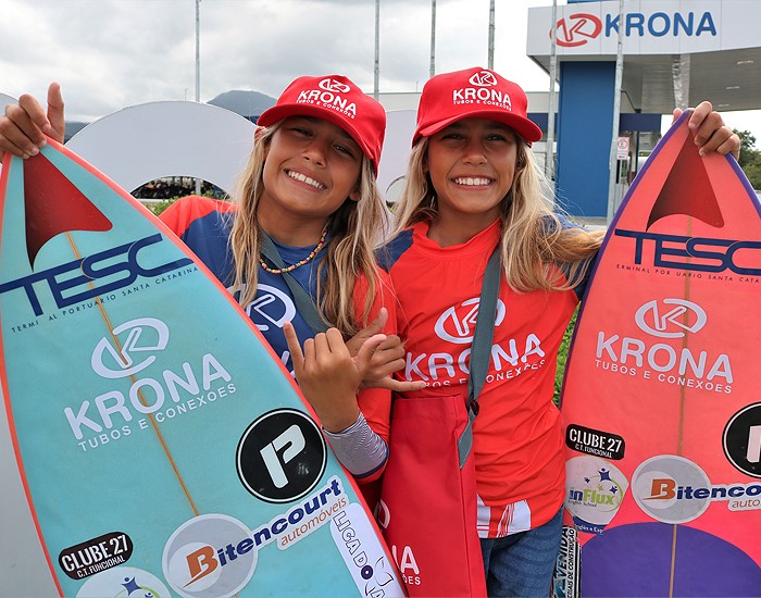 Gêmeas surfistas são as novas esportistas patrocinadas pela Krona