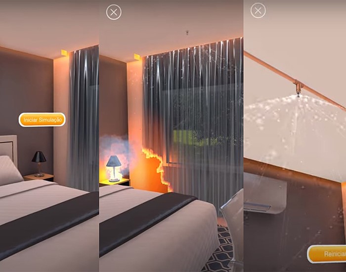 Amanco Wavin simula apagar de incêndio com projeto de realidade aumentada