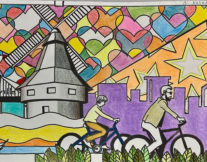Muros da Krona ganham arte e colorido em homenagem à cidade onde nasceu