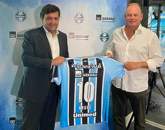 Gerdau é a nova patrocinadora do Grêmio Foot-Ball Porto Alegrense