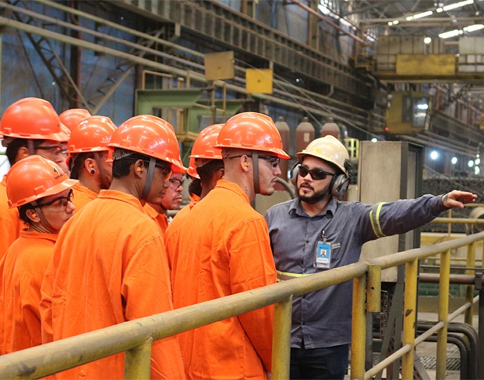 Sinobras recebe visita técnica de alunos do curso de Laminação de Marabá (PA) 