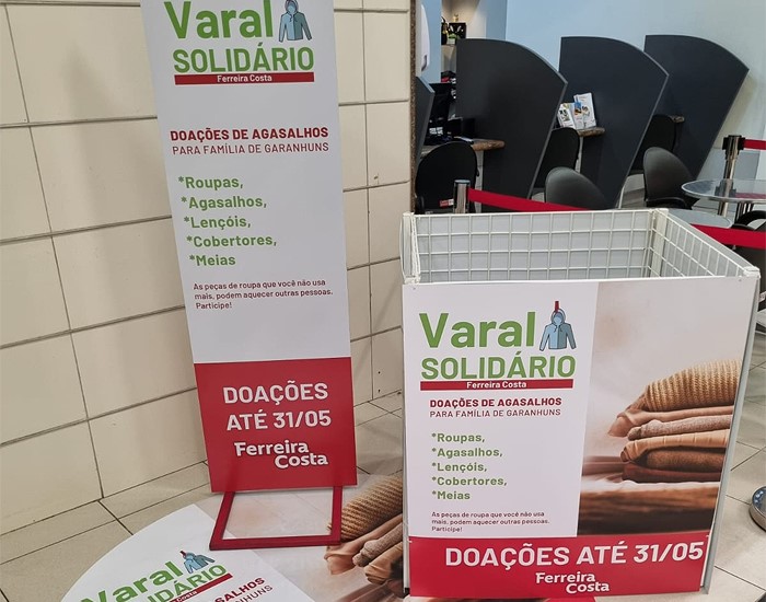 Com a chegada do frio, Ferreira Costa lança Campanha Varal Solidário