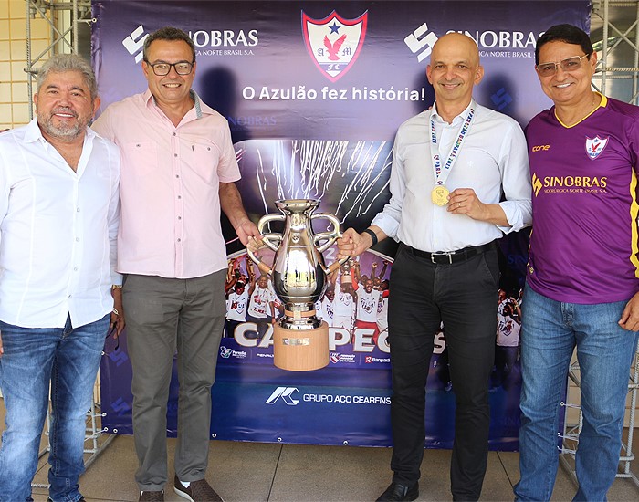 Sinobras recebe visita do time Águia de Marabá, campeão paraense de 2023