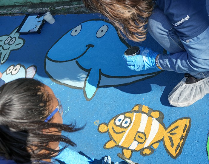 AkzoNobel e Chep realizam ação de pintura sustentável em escola pública 