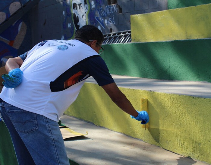 Tintas Coral participa da revitalização da comunidade de São Remo em São Paulo