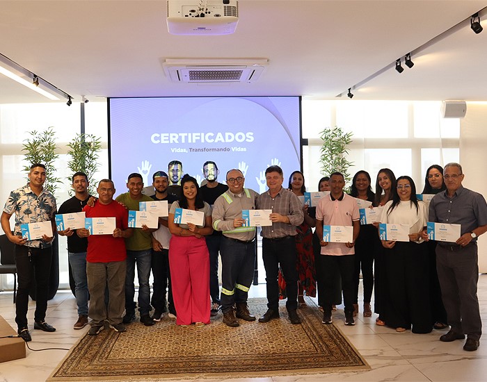 Cimento Apodi certifica participantes do seu programa de voluntariado