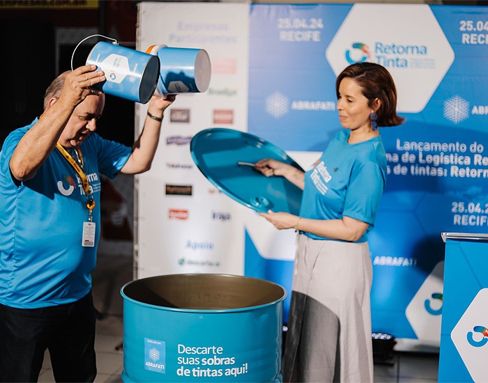 Loja Tupan recebe seu primeiro Ponto de Entrega Voluntária de sobras de tintas