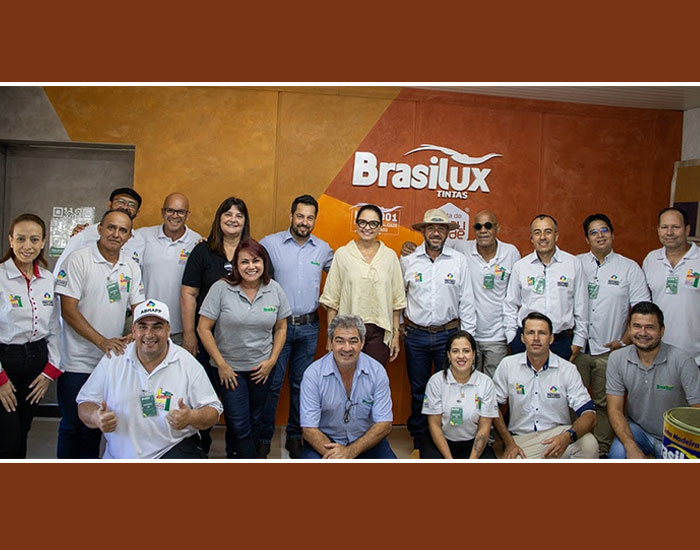Movimento Brasil por um Pintor Melhor visita fábrica da Brasilux em Matão   