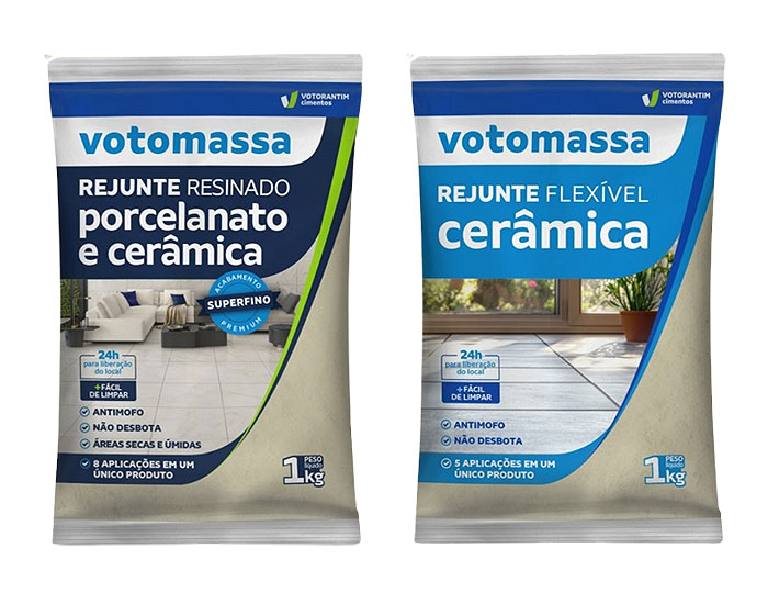 Votorantim Cimentos apresenta novas embalagens para linha de rejuntes