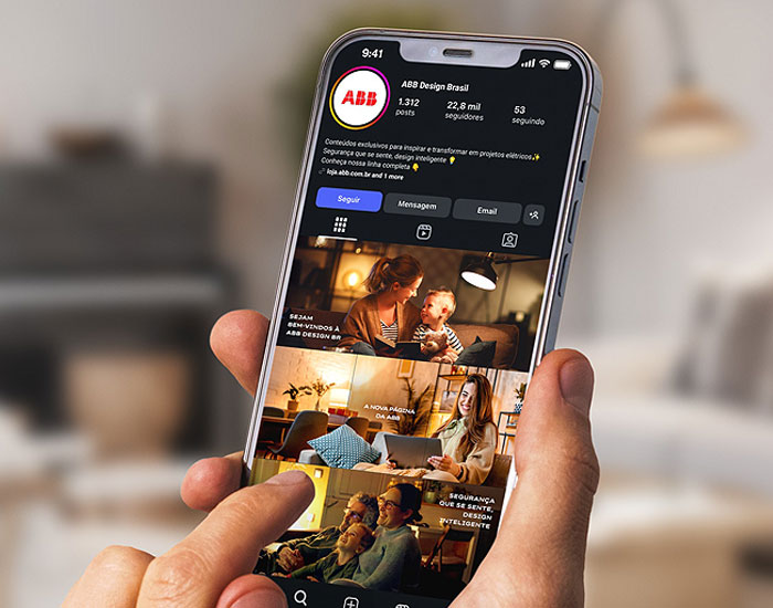 ABB lança perfil no Instagram focado em soluções para o segmento residencial 