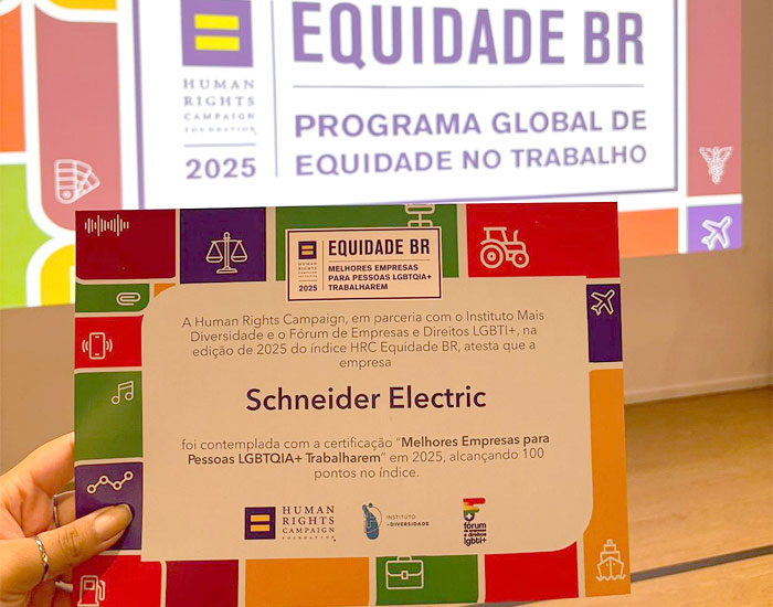 Schneider Electric entre as melhores empresas para pessoas LGBTQIAPN+