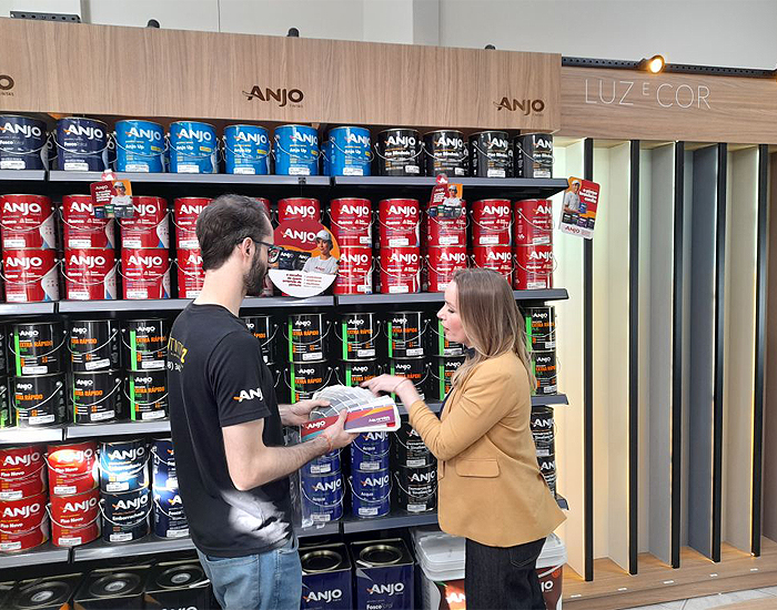 Tintas DZ muda layout, torna-se Anjo Store e fortalece parceria com a marca