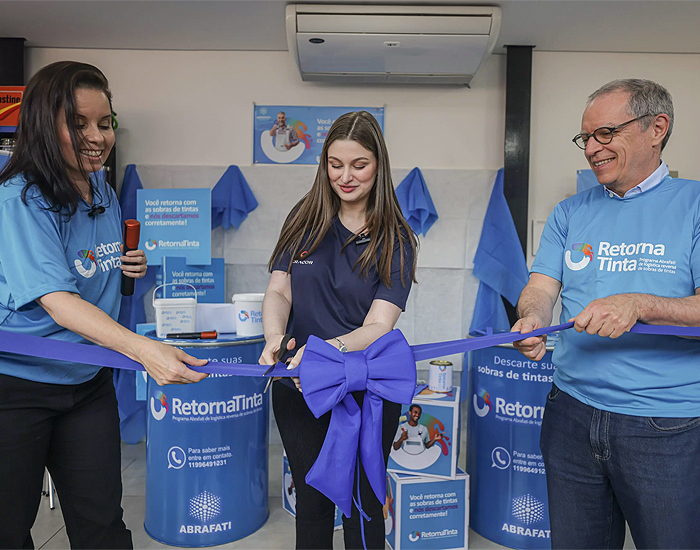 Programa RetornaTinta inaugura dois pontos de entrega de sobras de tintas