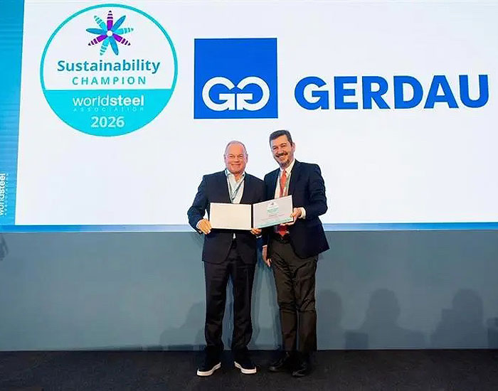 Gerdau é reconhecida em prêmio de sustentabilidade da indústria do aço 