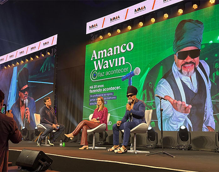 Durante evento, Amanco Wavin e Carlinhos Brown destacam parceria de 20 anos 