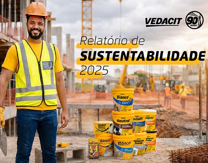 Vedacit lança Relatório de Sustentabilidade 2025 nos 90 anos da marca 